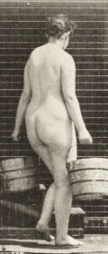 Plate 106 Turning to ascend stairs with a bucket of water in each hand — figure reference